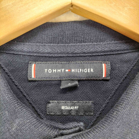 トミーヒルフィガー TOMMY HILFIGER regular fit ワンポイント刺繍鹿の子ポロシャツ メンズ S