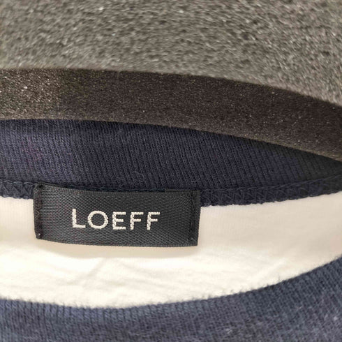 ロエフ LOEFF オーガニック コットン ハイゲージ天竺 5分袖 リンガー Tシャツ レディース