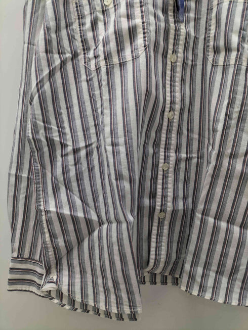 エディーバウアー Eddie Bauer マルチストライプ L/S レギュラーカラー シャツ ビックサイズ メンズ import:XL