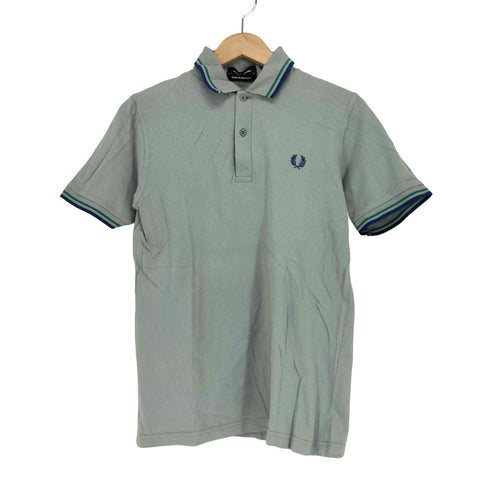 フレッドペリー FRED PERRY イングランド製 ワンポイント刺繍鹿の子ポロシャツ メンズ 36