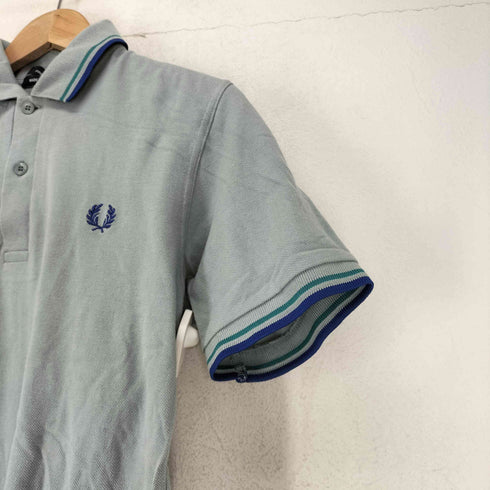 フレッドペリー FRED PERRY イングランド製 ワンポイント刺繍鹿の子ポロシャツ メンズ 36
