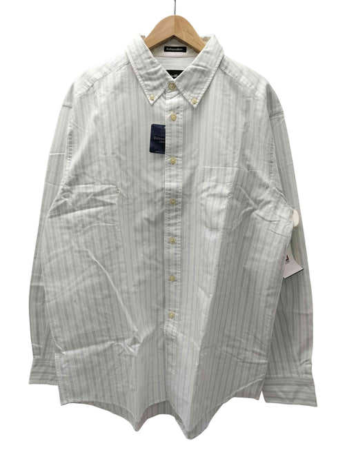 エディーバウアー Eddie Bauer レトロコットン マルチストライプ L/S ボタンダウン シャツ ビックサイズ メンズ import:XL