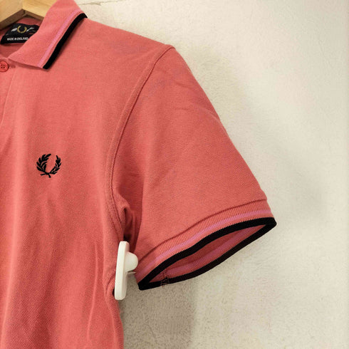 フレッドペリー FRED PERRY イングランド製 ワンポイント刺繍鹿の子ポロシャツ メンズ 36