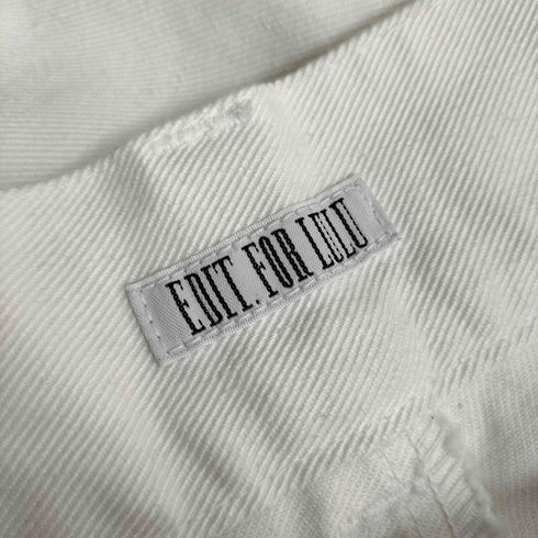 エディットフォールル EDIT. FOR LULU ピースダイストレートパンツ レディース JPN:34