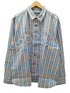 エディーバウアー Eddie Bauer マルチストライプ L/S レギュラーカラー シャツ ビックサイズ メンズ import:XL