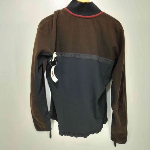 プラダ PRADA SPORTS イタリア製 スタンドカラー 切替 ダブルジップ フリースジャケット メンズ import:L
