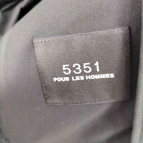 ゴーサンゴーイチプールオム 5351 POUR LES HOMMES 比翼ステンカラーコート メンズ JPN:46