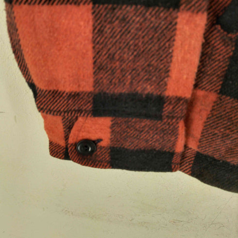 DISTINCTIVE SPORTSWEAR 60S USA製 棒TALON ブロックチェック ウールジャケット メンズ import:M