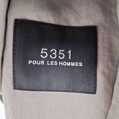 ゴーサンゴーイチプールオム 5351 POUR LES HOMMES チューブヤーン チェスターコート メンズ JPN:44