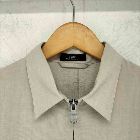 ゴーサンゴーイチプールオム 5351 POUR LES HOMMES ジップアップステンカラーコート メンズ JPN:46