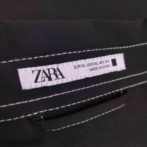 ザラ ZARA レーヨン混ステッチシャツ メンズ import:XL