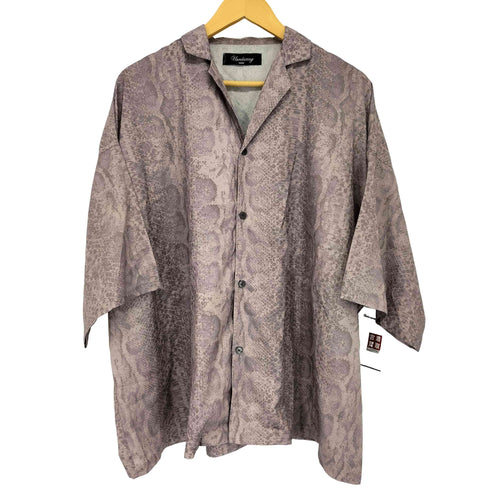 アンリラクシング unrelaxing パイソン柄ビックシャツ メンズ