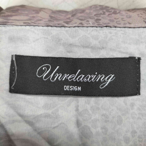 アンリラクシング unrelaxing パイソン柄ビックシャツ メンズ