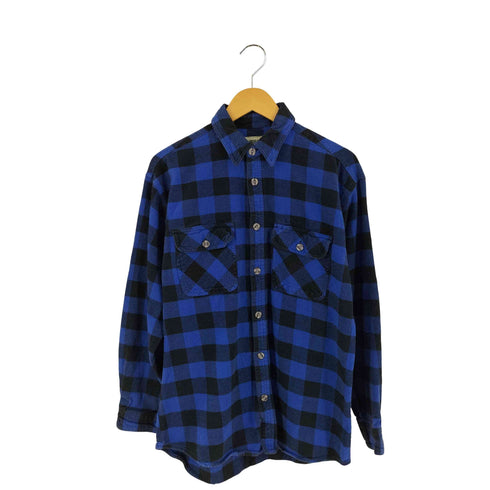 RUSTIC RIDGE バッファローチェック ヘビーネル シャツ メンズ import:L