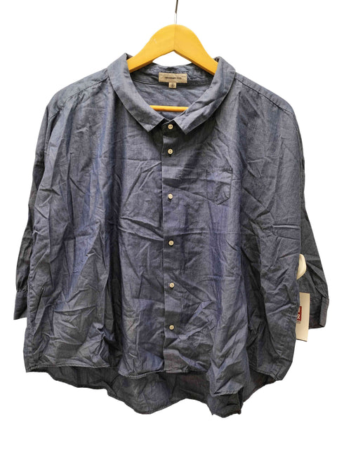 オーディナリーフィッツ Ordinary fits L/S シャンブレー デニム ブラウス レディース JPN:0