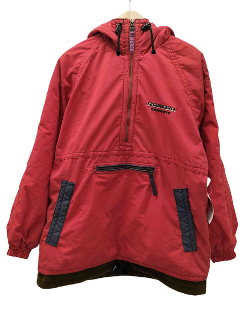 デサント descente フリース レイヤード アノラックパーカー ナイロン ハーフジップ メンズ JPN:M