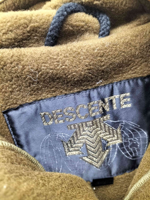 デサント descente フリース レイヤード アノラックパーカー ナイロン ハーフジップ メンズ JPN:M