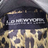 L.D NEWYORK 裏地レオパード柄 レザージャケット レディース