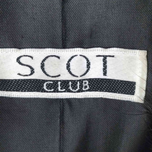 SCOT CLUB ファー付き ボタンレスコート レディース