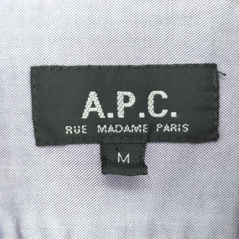 アーペーセー A.P.C. ラウンドカットバンドカラーシャツ メンズ import:M