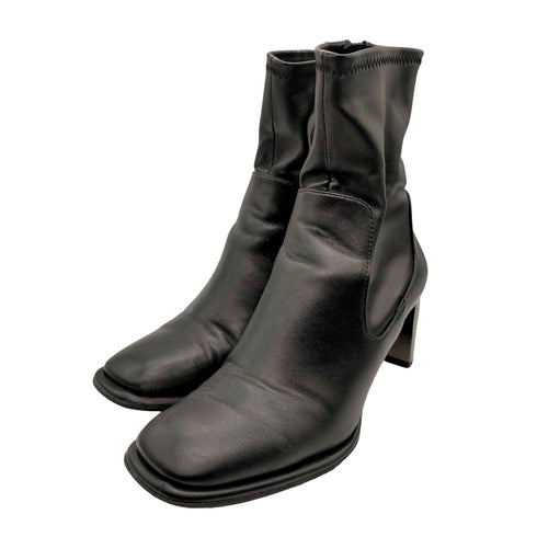 ザラ ZARA メタリックヒールショートブーツ レディース 36