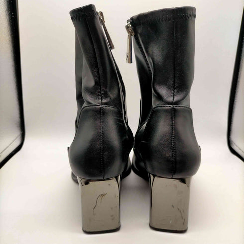 ザラ ZARA メタリックヒールショートブーツ レディース 36