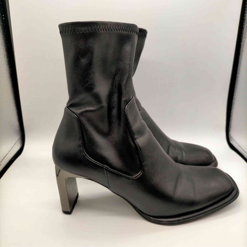 ザラ ZARA メタリックヒールショートブーツ レディース 36