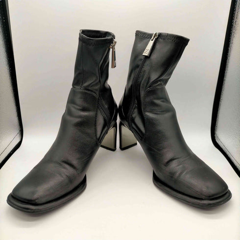 ザラ ZARA メタリックヒールショートブーツ レディース 36