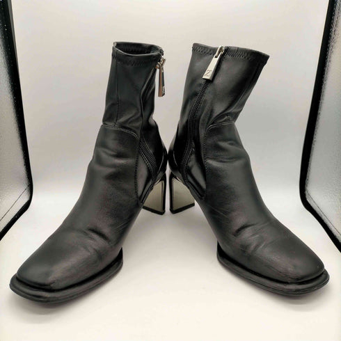 ザラ ZARA メタリックヒールショートブーツ レディース 36