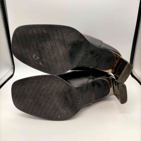 ザラ ZARA メタリックヒールショートブーツ レディース 36