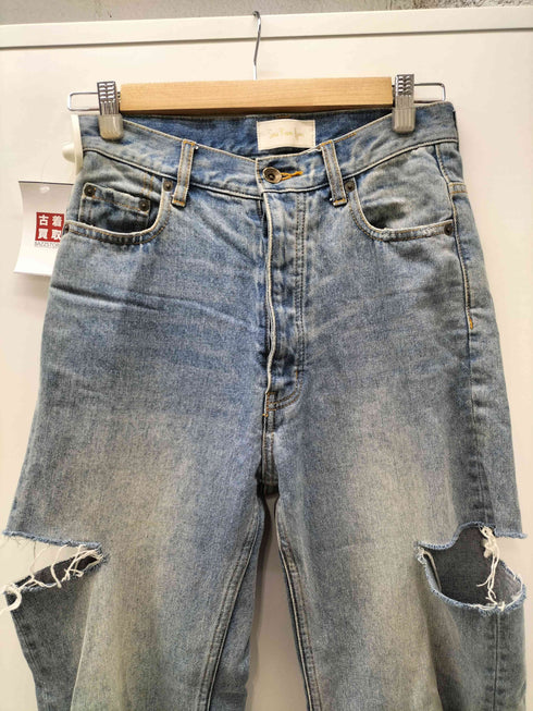 シールームリン Sea Room lynn サイドカット ボタンフライ デニム パンツ メンズ 24インチ