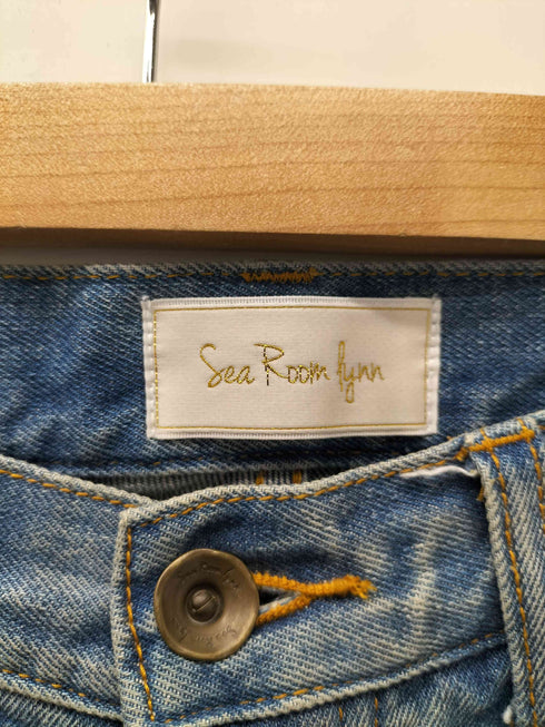 シールームリン Sea Room lynn サイドカット ボタンフライ デニム パンツ メンズ 24インチ