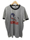 80-90S USA製 紙タグ キャラクター プリント S/S リンガー Tシャツ メンズ import:L