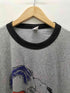 80-90S USA製 紙タグ キャラクター プリント S/S リンガー Tシャツ メンズ import:L