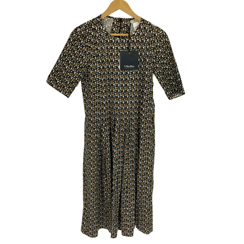 エスマックスマーラ S Max Mara 総柄 S/S ロング ワンピース レディース 42