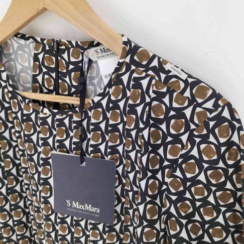 エスマックスマーラ S Max Mara 総柄 S/S ロング ワンピース レディース 42