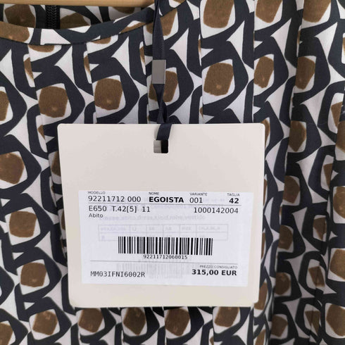 エスマックスマーラ S Max Mara 総柄 S/S ロング ワンピース レディース 42