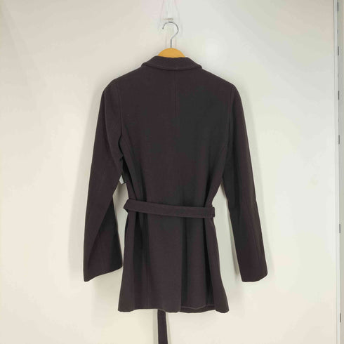 カルバンクライン CALVIN KLEIN ウールカシミヤ 比翼 ハーフコート レディース 9