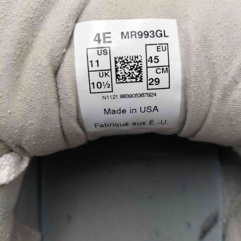 ニューバランス NEW BALANCE MR993GL Core Made in USA 993 ローカット スニーカー メンズ JPN:29