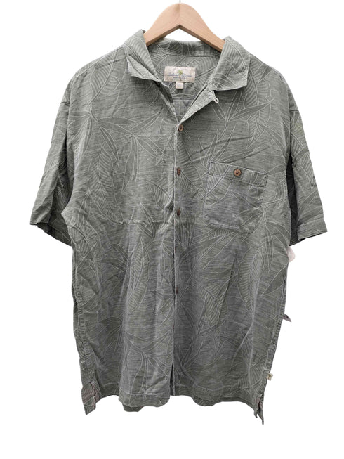 island shores 総シルク S/S シャツ メンズ import:L