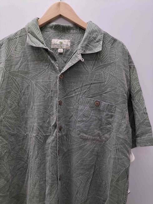 island shores 総シルク S/S シャツ メンズ import:L