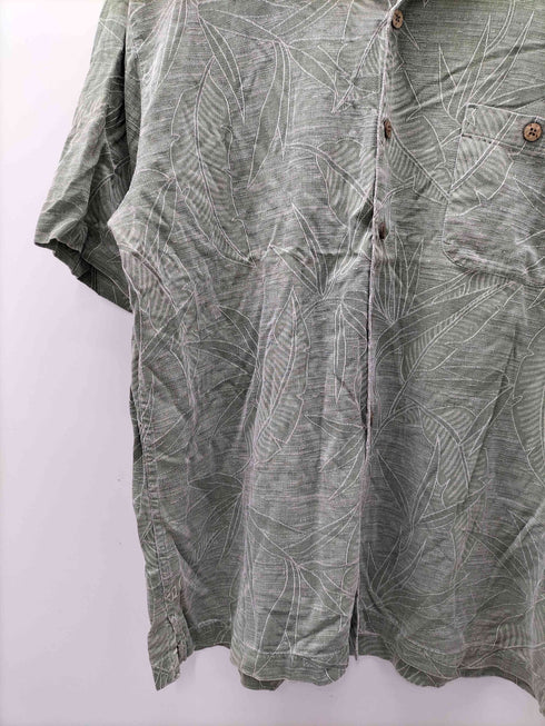 island shores 総シルク S/S シャツ メンズ import:L