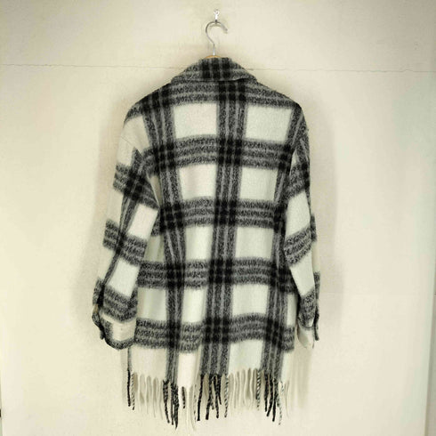 ザラ ZARA 裾フリンジシャギーシャツジャケット レディース S