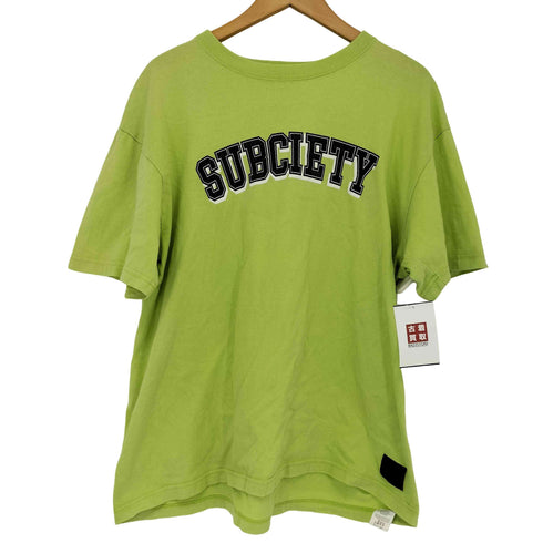 サブサエティ Subciety ロゴプリントTシャツ メンズ import:XL