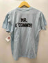ヘインズ Hanes 90S USA製 企業ロゴ だまし絵 タキシード 両面プリント S/S クルーネック Tシャツ 棉ポリ メンズ import:L