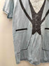 ヘインズ Hanes 90S USA製 企業ロゴ だまし絵 タキシード 両面プリント S/S クルーネック Tシャツ 棉ポリ メンズ import:L