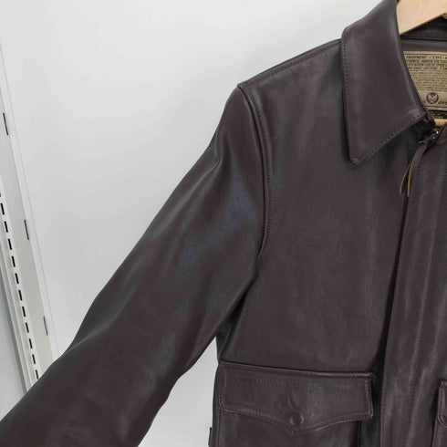 アヴィレックス AVIREX EXPLORER JACKET HORSEHIDE エクスプローラージャケット ホースハイド レザー ジャケット メンズ US:38