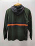 ポロバイラルフローレン Polo by RALPH LAUREN 90S パッチ刺繍 ボーダー ポケット付き L/S ラガーシャツ フーディー パーカー レディース import:L