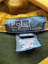 ポロバイラルフローレン Polo by RALPH LAUREN 90S パッチ刺繍 ボーダー ポケット付き L/S ラガーシャツ フーディー パーカー レディース import:L