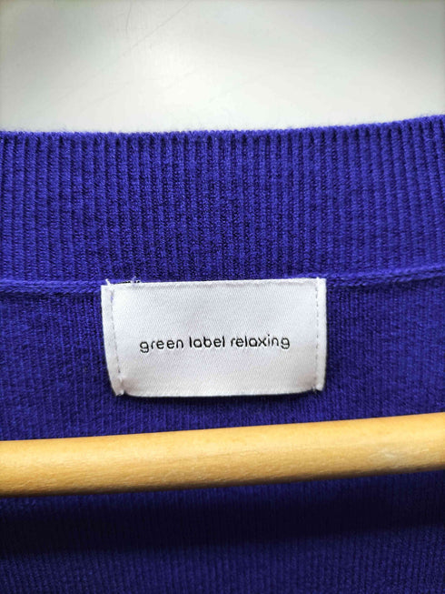ユナイテッドアローズグリーンレーベルリラクシング UNITED ARROWS green label relaxing W/AC パフニット クルーネック プルオーバー ―ウォッシャブル― レディース